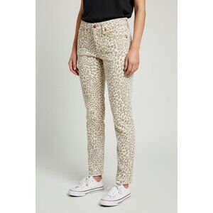 Lucky Brand Womens Leopard Print Skinny Jeans Size 26